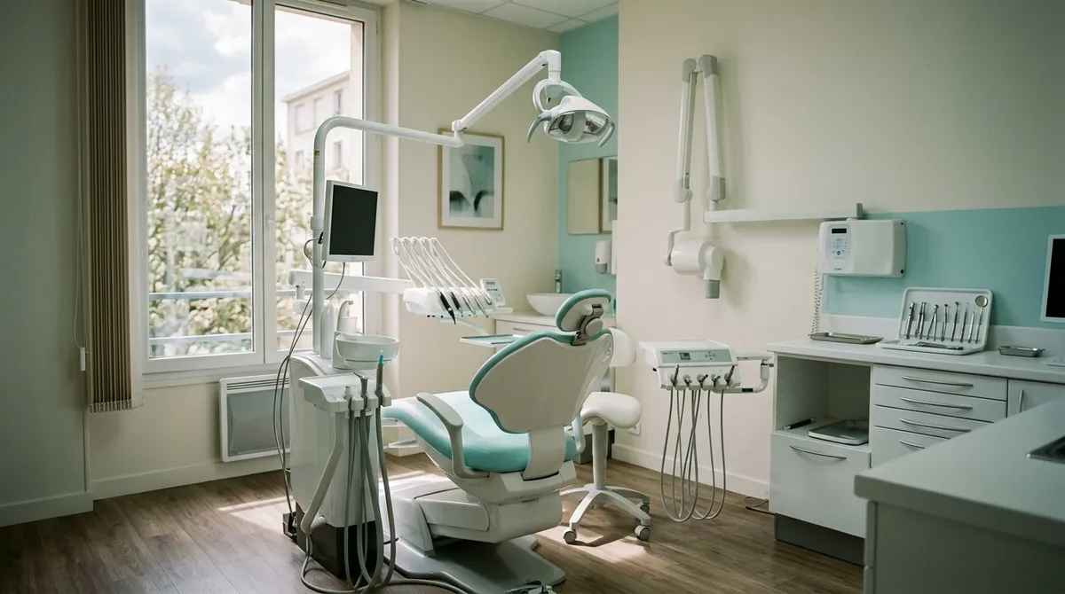Salle de soins dentaire équipée